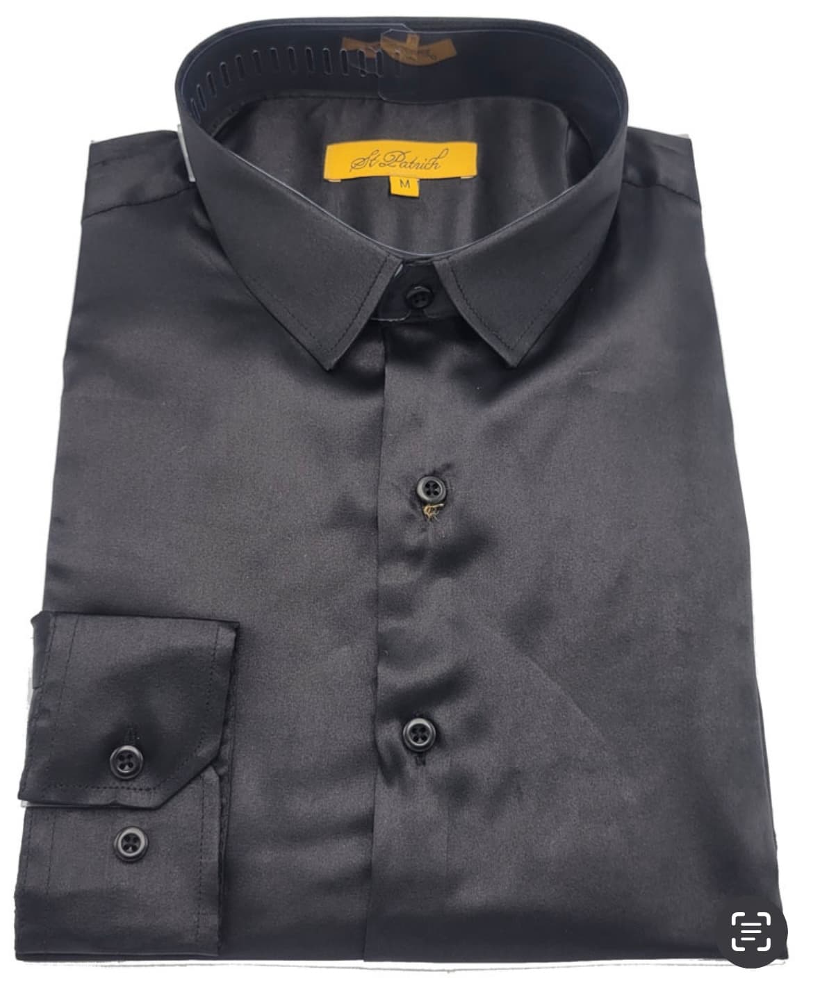 Satin Shirts in Black