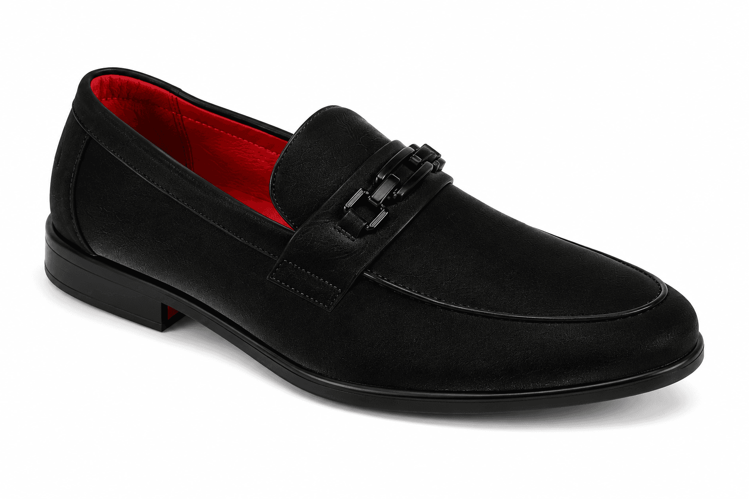 The Ashford Ash4 Suede Chain Loafer in Black