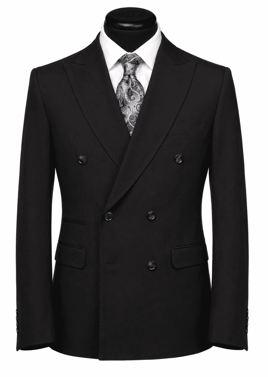 Vitali Double Breasted Regular Fit in Black