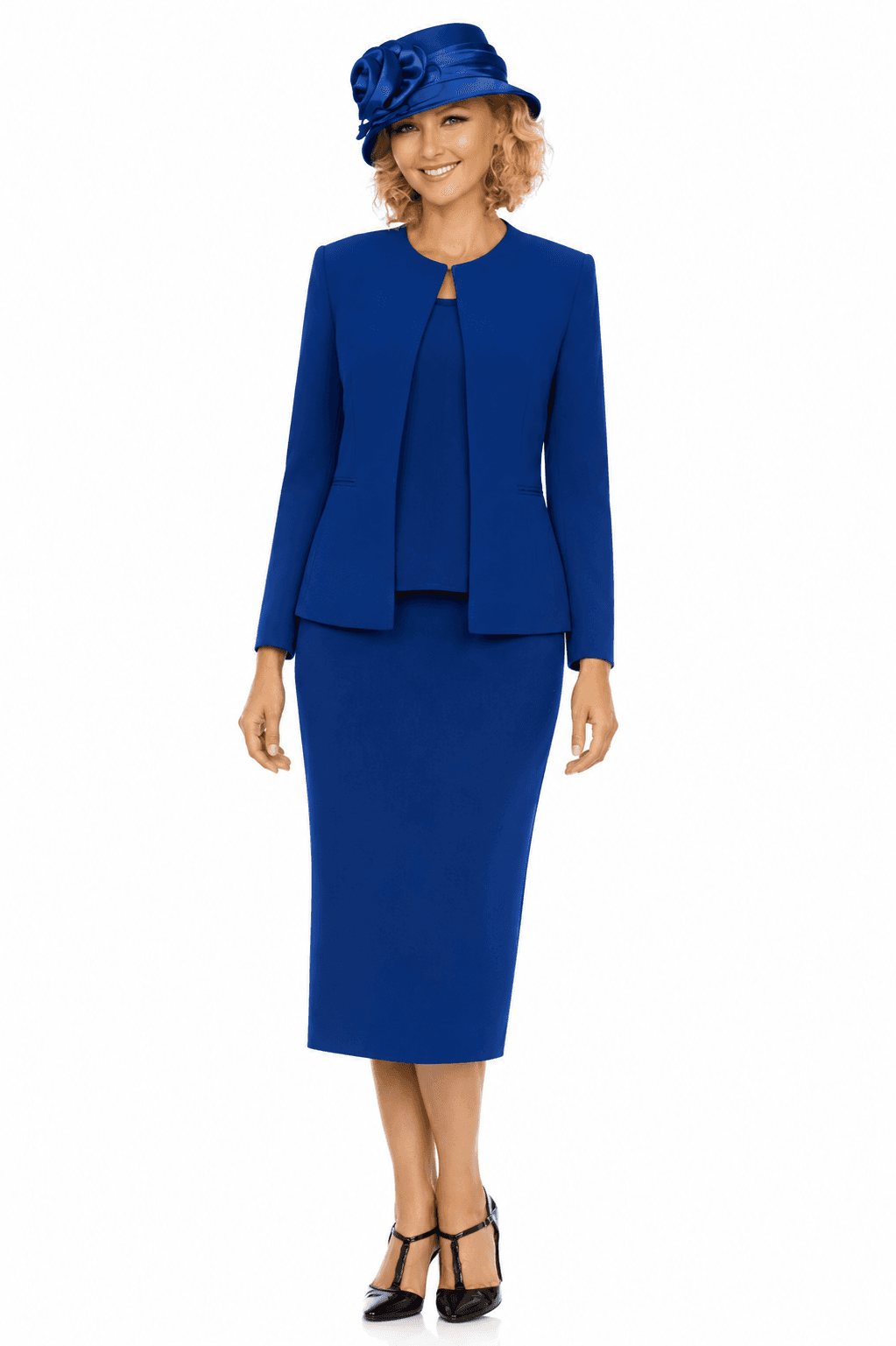 Women's 3PC Dresses S0721 in Royal Blue