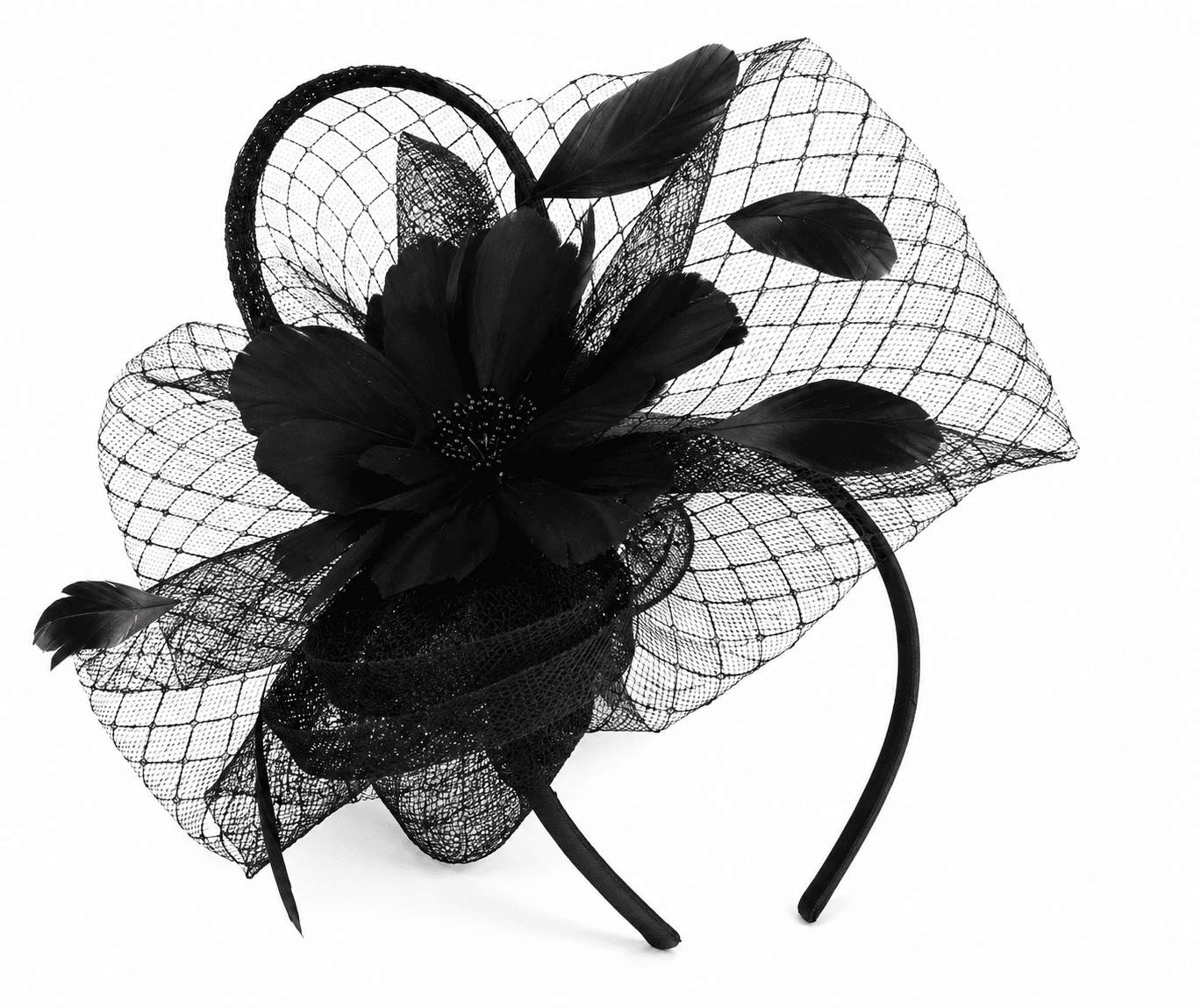 Ladies Fascinators in Black